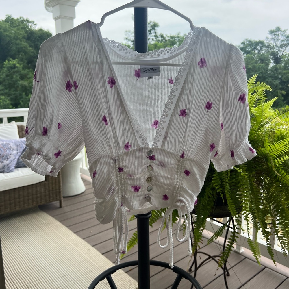 boutique floral blouse